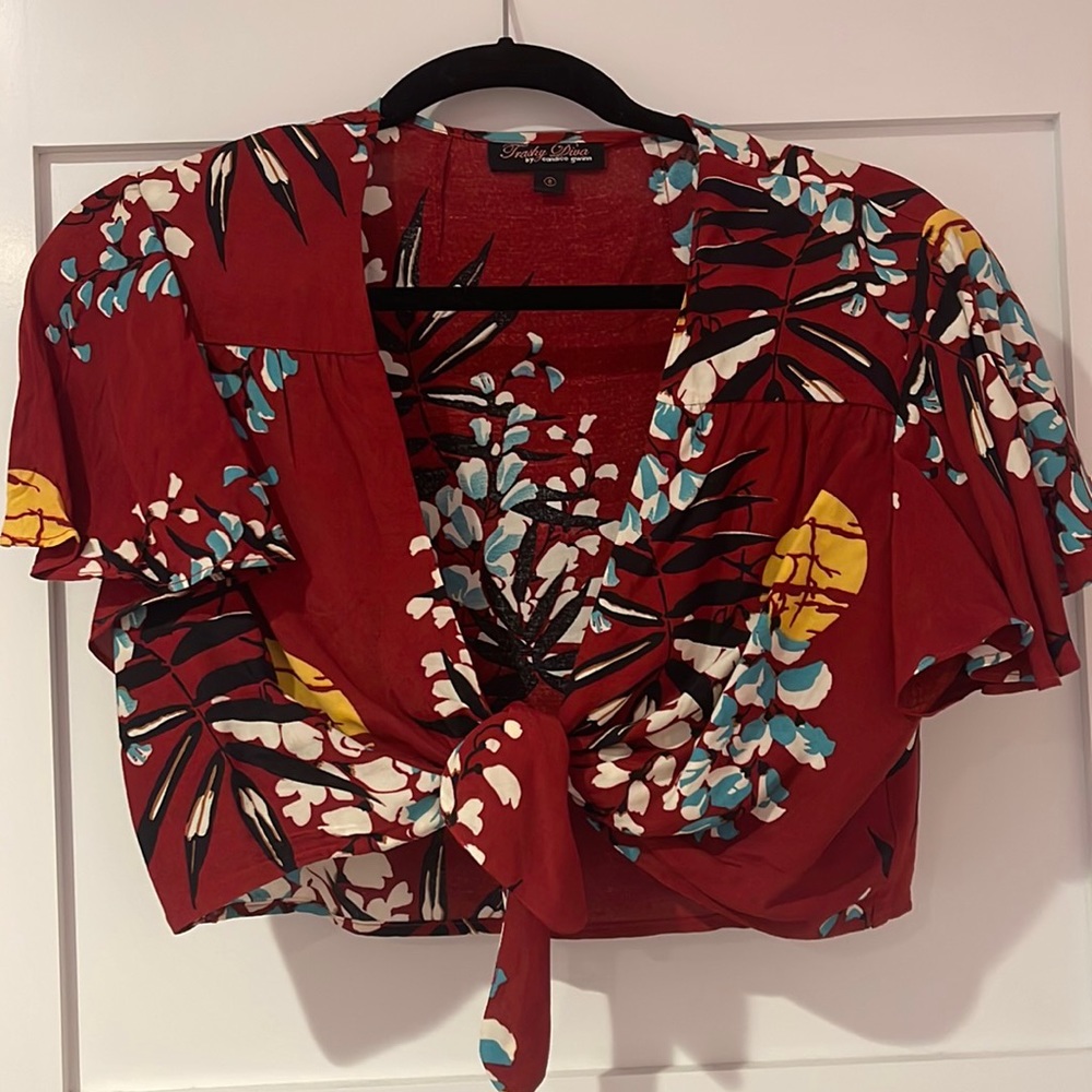 Trashy Diva Tropical Nights Camila tie top